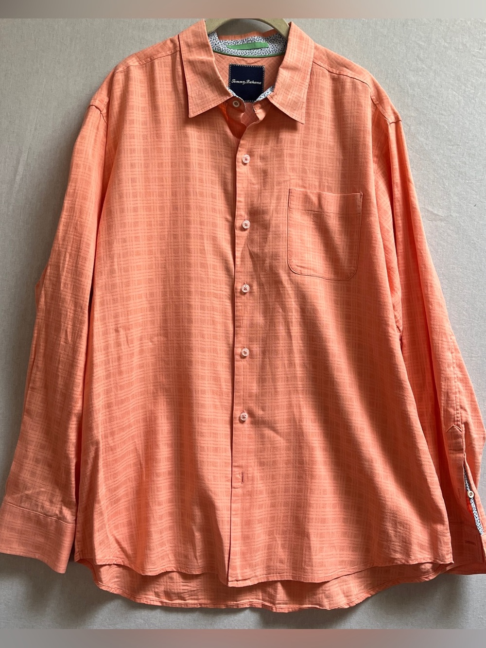 Tommy Bahama Mens Linen Cotton Button Down Shirt Size L